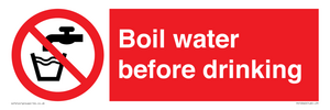 Boil water before drinking